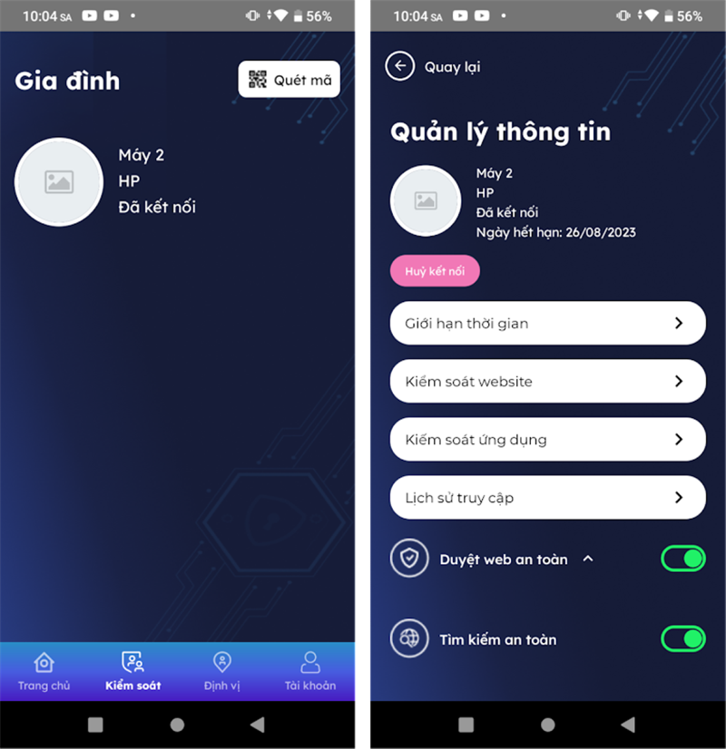 Hệ thống sẽ b&aacute;o kết nối th&agrave;nh c&ocirc;ng