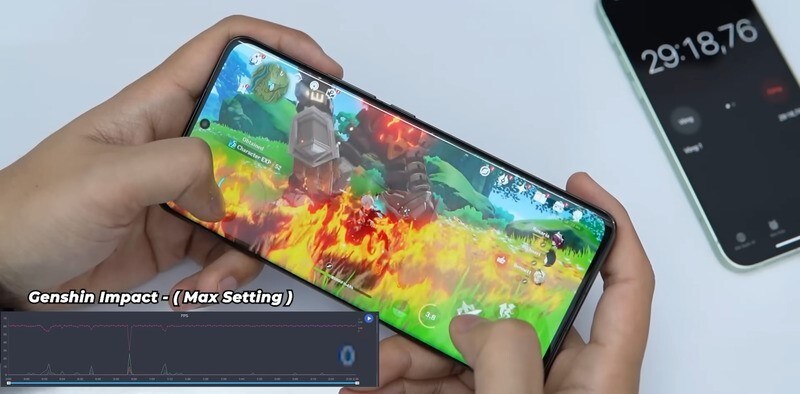 Xiaomi 13 Pro chiến Genshin Impact kh&aacute; mượt m&agrave;
