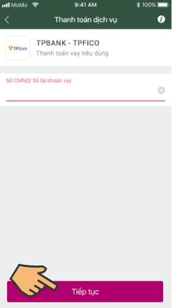 Nhập Số CMND/Số tài khoản vay Nhập Số CMND/Số tài khoản vay