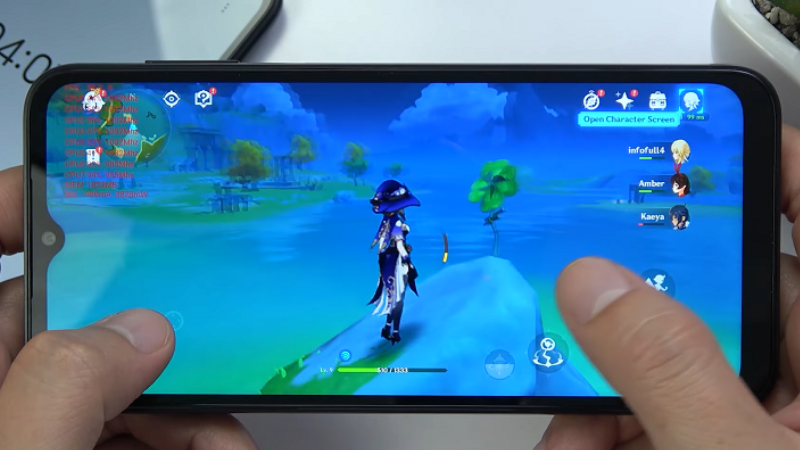 Test game Genshin Impact trên Samsung Galaxy A14