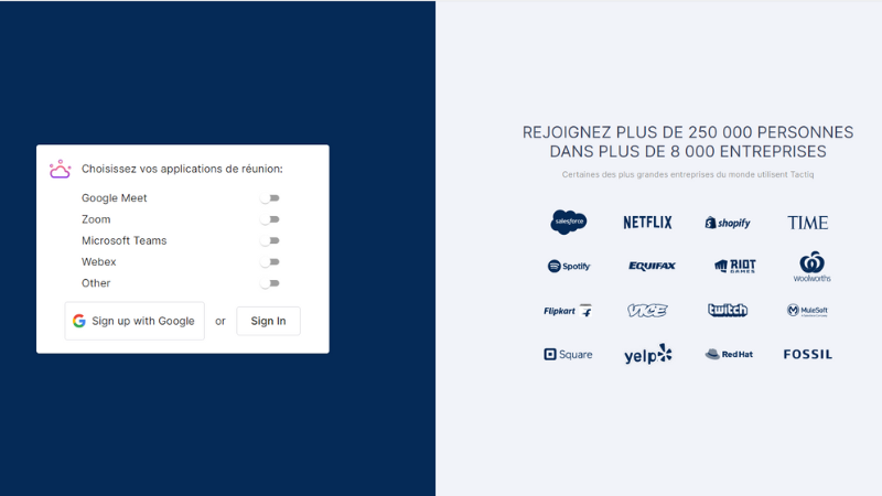 giao diện khi sử dụng Tactiq 1