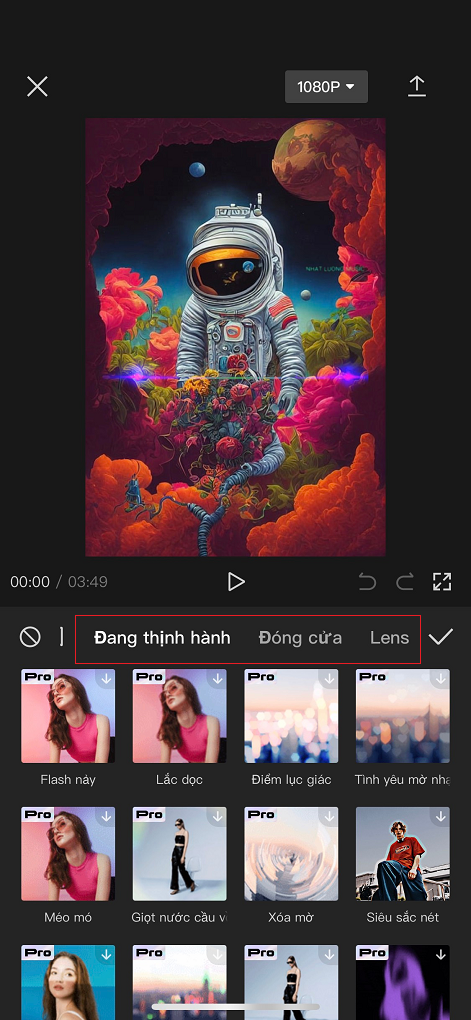 Điều chỉnh hiệu ứng theo ý muốn Điều chỉnh hiệu ứng theo ý muốn.