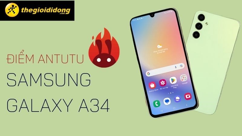 Galaxy A34 có điểm Antutu 