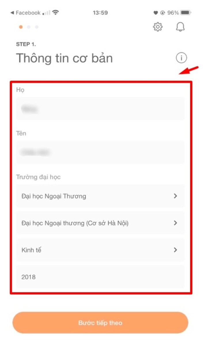 Điền th&ocirc;ng tin cơ bản