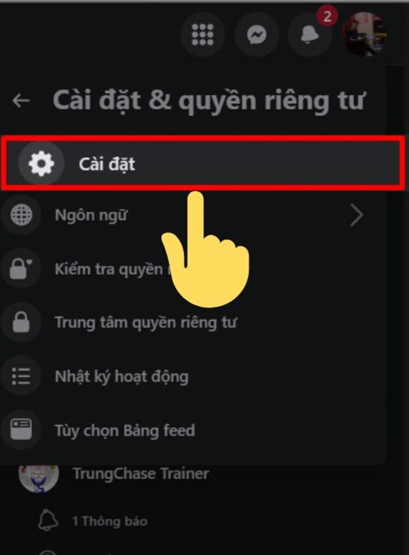 Chọn C&agrave;i đặt