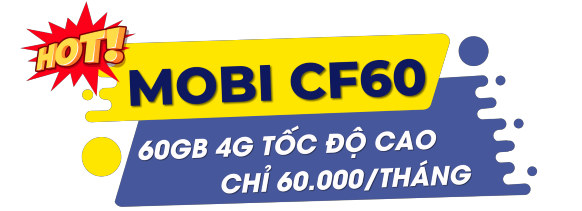 Giá rẻ quá - Mua ngay Sim Mobi CF60  tại đây chỉ 210k