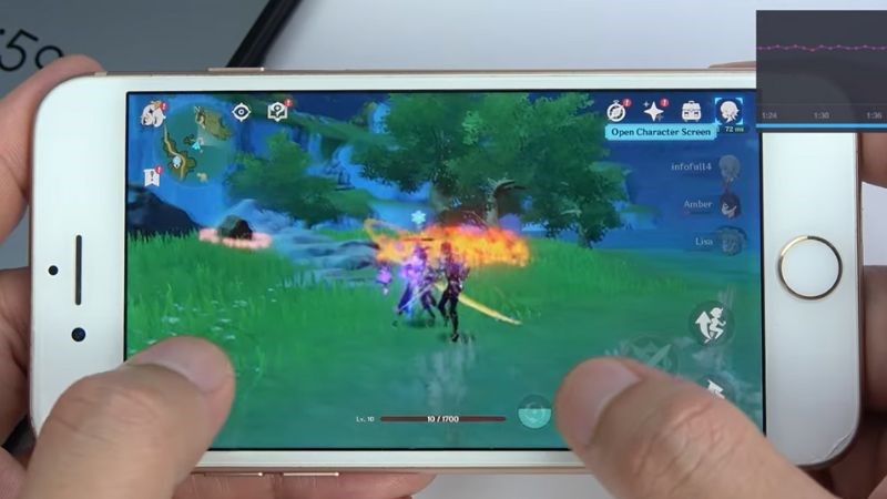 H&igrave;nh ảnh khi chiến đấu ở mục thiết lập Thấp 