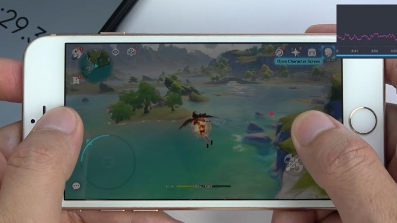 H&igrave;nh ảnh khi di chuyển ở mức thiết lập Cao 