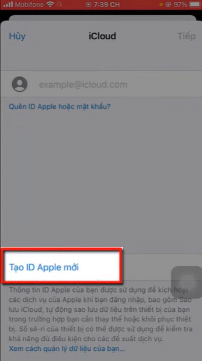 cách ĐK iCloud vì thế Gmail bên trên điện thoại thông minh, máy tính