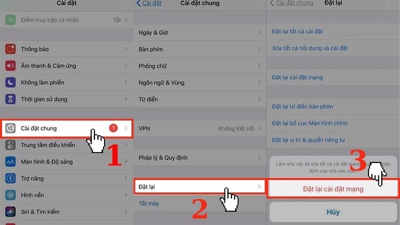 Reset c&agrave;i đặt mạng