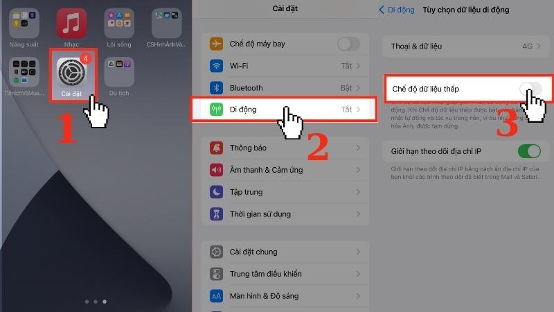 Tắt chế độ tiết kiệm dữ liệu