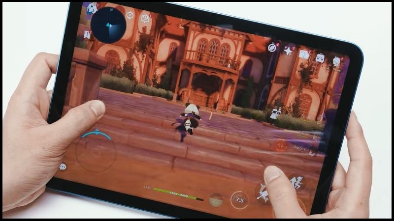 Test game Genshin Impact tr&ecirc;n iPad 10