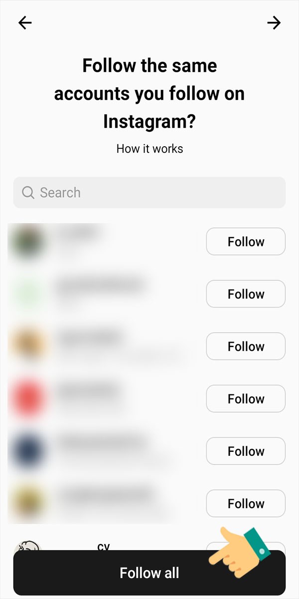 Theo d&otilde;i những người bạn đ&atilde; theo d&otilde;i tr&ecirc;n Instagram