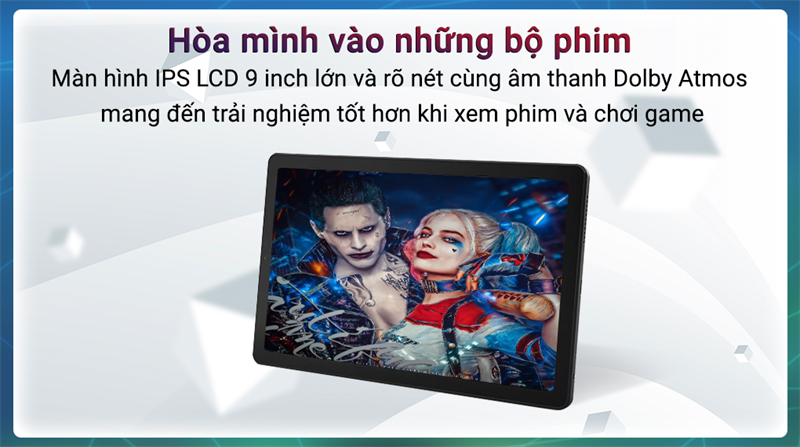 Giải tr&iacute; m&atilde;n nh&atilde;n với m&agrave;n h&igrave;nh 9 inch, tấm nền IPS LCD