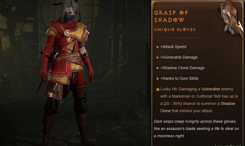 Trang bị th&iacute;ch hợp với class Rouge