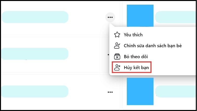 Hủy kết bạn trên Facebook