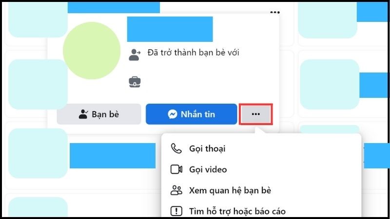 Chọn bạn bè bạn muốn chặn hoặc báo cáo