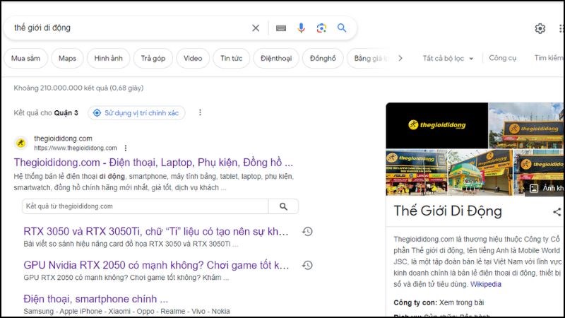 Tìm kiếm thông tin trên Google dễ dàng