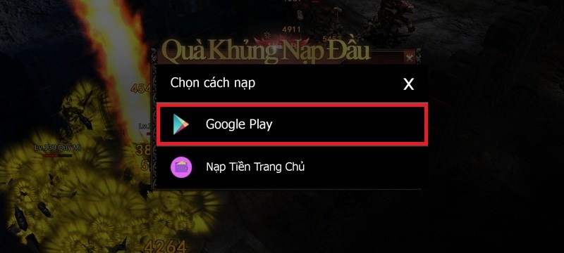 Chọn Google Play