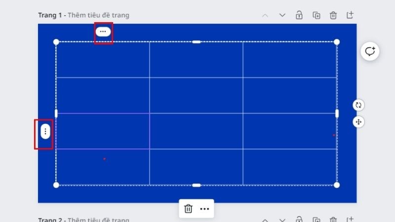 Gộp h&agrave;ng hoặc cột trong bảng Canva