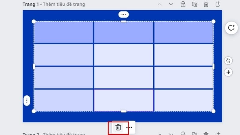 Chọn icon X&oacute;a như ảnh