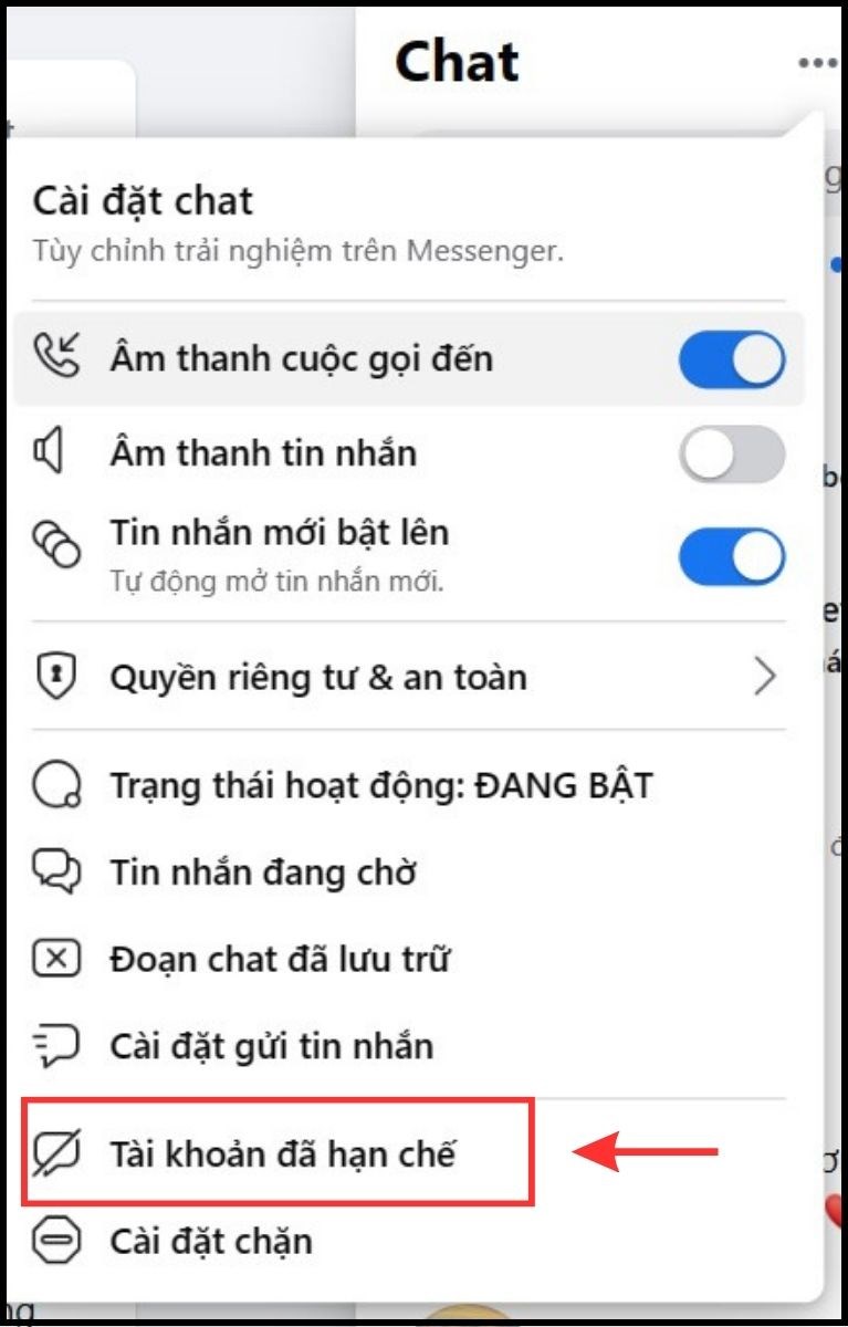 Chọn mục 