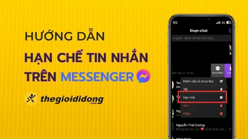 Hạn chế tin nhắn trên messenger là gì? Cách tắt/bật tính năng