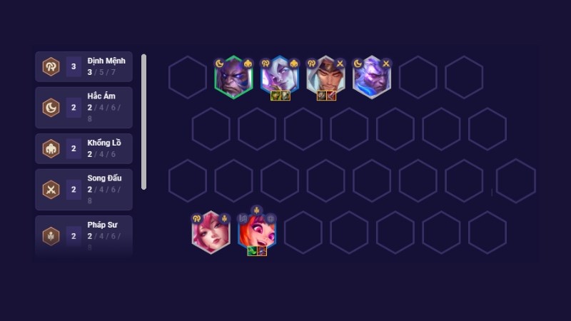 Đội h&igrave;nh giữa trận