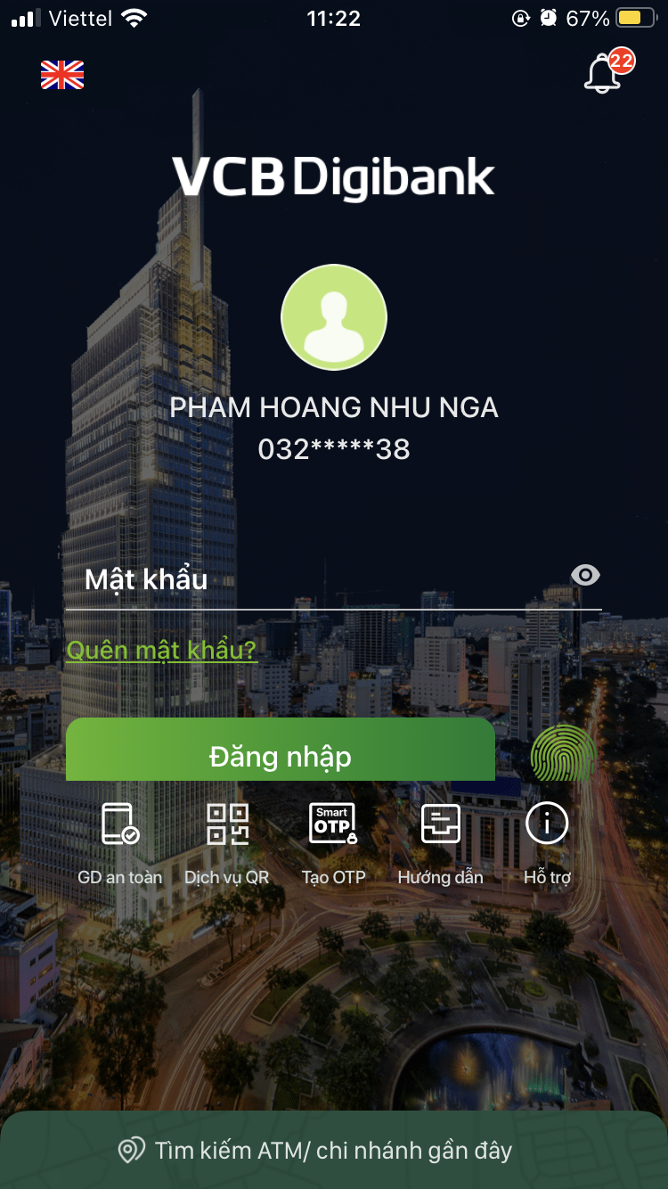 Đăng nhập Internet Banking