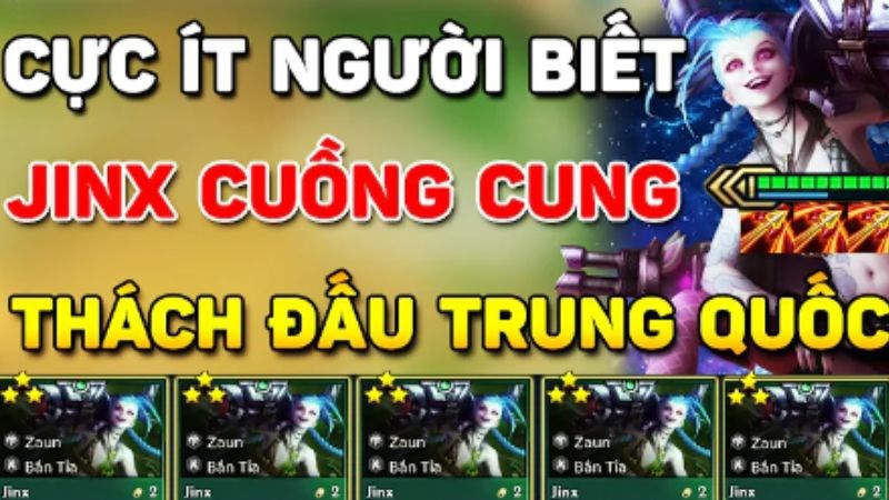 Jinx carry đang l&agrave; lối chơi khuấy đảo xếp hạng Trung Quốc.