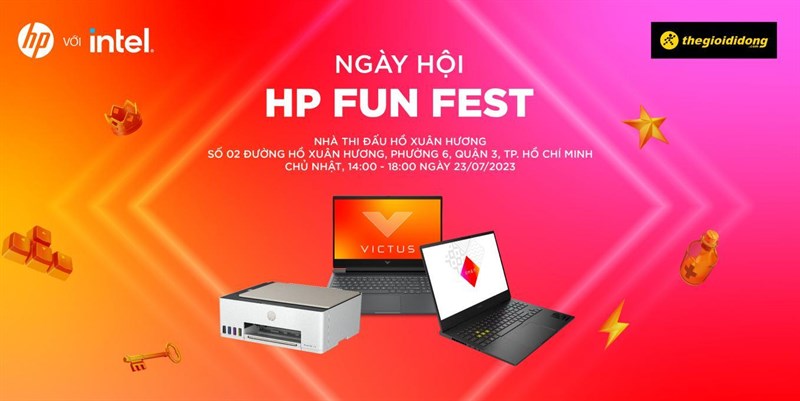 THAM GIA NGAY HP FUN FEST - Đến chơi nhận qu&agrave; tại TP.HCM ng&agrave;y 23/07
