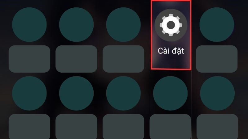 Mở ứng dụng Cài đặt trên điện thoại của bạn
