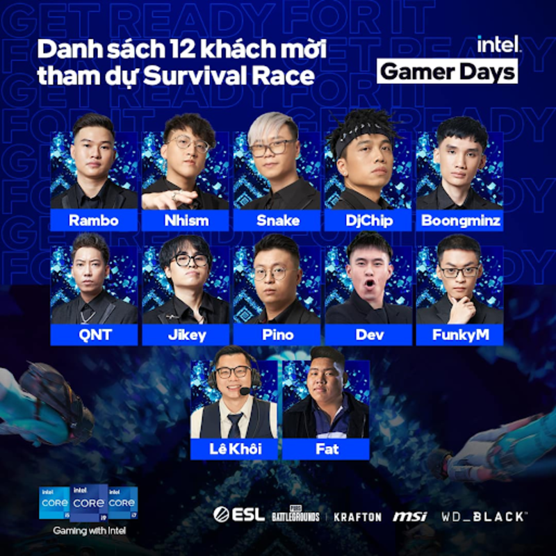Giải đấu INTEL GAMER DAYS: SURVIVAL RACE