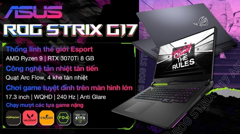Laptop Asus Gaming ROG Strix G17 G713RW