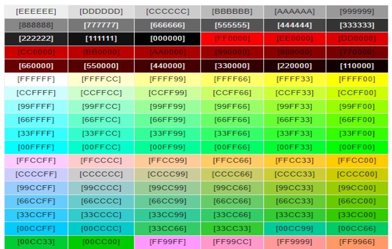 Code color liên quân 1