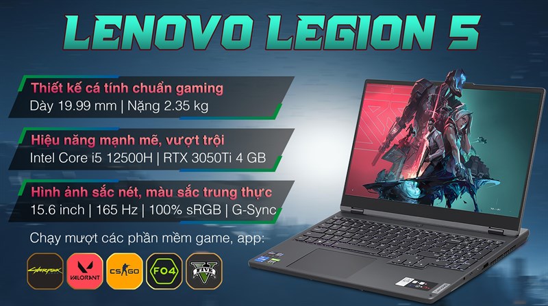 Laptop Lenovo Legion 5 15IAH7