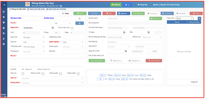 Giao diện phần mềm