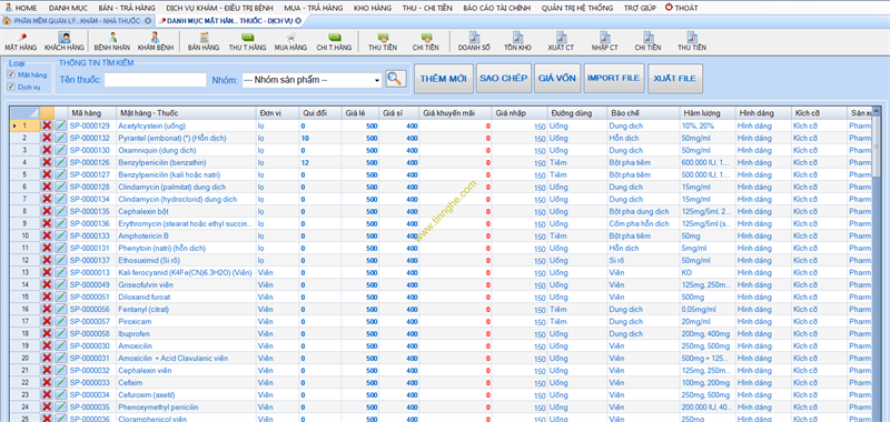 Giao diện phần mềm TINNGHE.COM