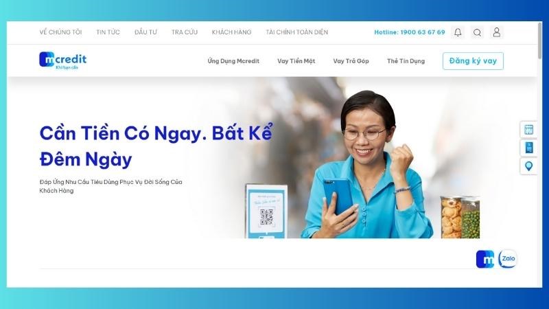 G&oacute;i cho vay tiền mặt