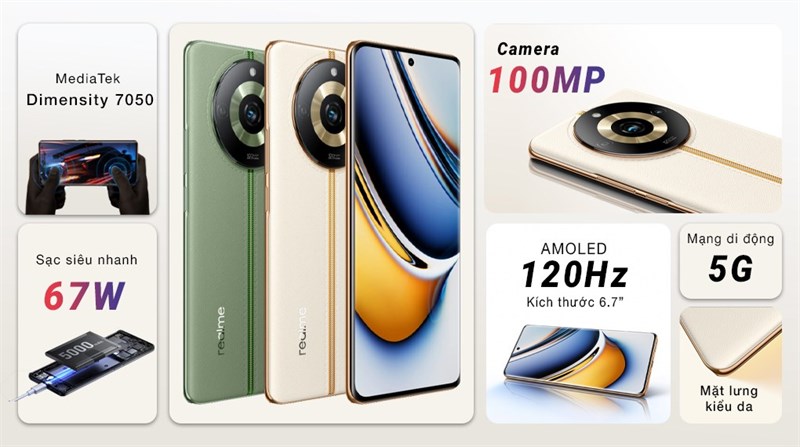 Điểm nổi bật của sản phẩm Realme 11 Pro 5G