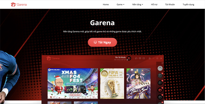 Truy cập đường đi chuyên chở Garena