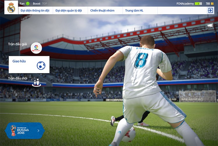 Chế độ đấu giao hữu trong FIFA Online 4