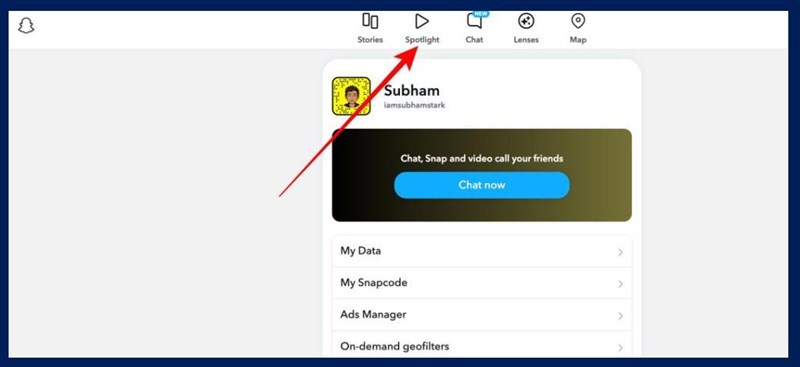 Bấm chọn v&agrave;o t&iacute;nh năng Spotlight