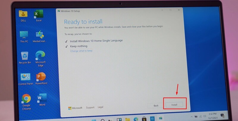 Bạn bấm Install
