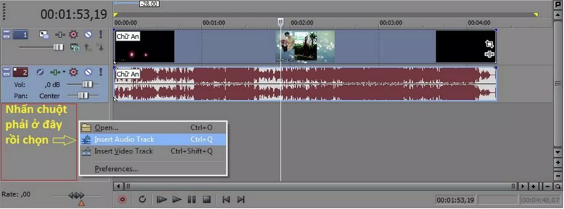 Th&ecirc;m file &acirc;m thanh v&agrave;o video