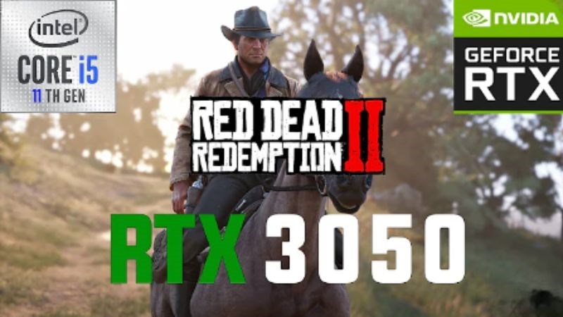 i5 13500H cùng RTX 3050 vẫn chiến được Red Dead Redemption II. 