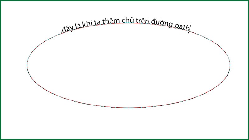 Thêm chữ trên đường path 