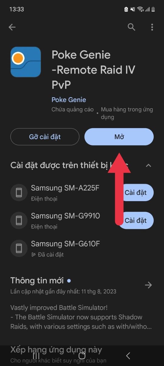 Bạn tải Poke Genie
