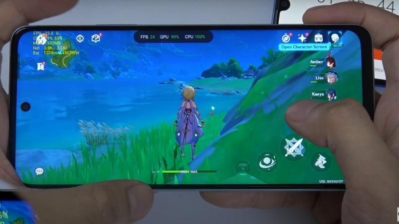 Hiệu năng chơi game Genshin Impact của Oppo A58