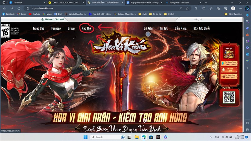 Chọn mục Chọn mục